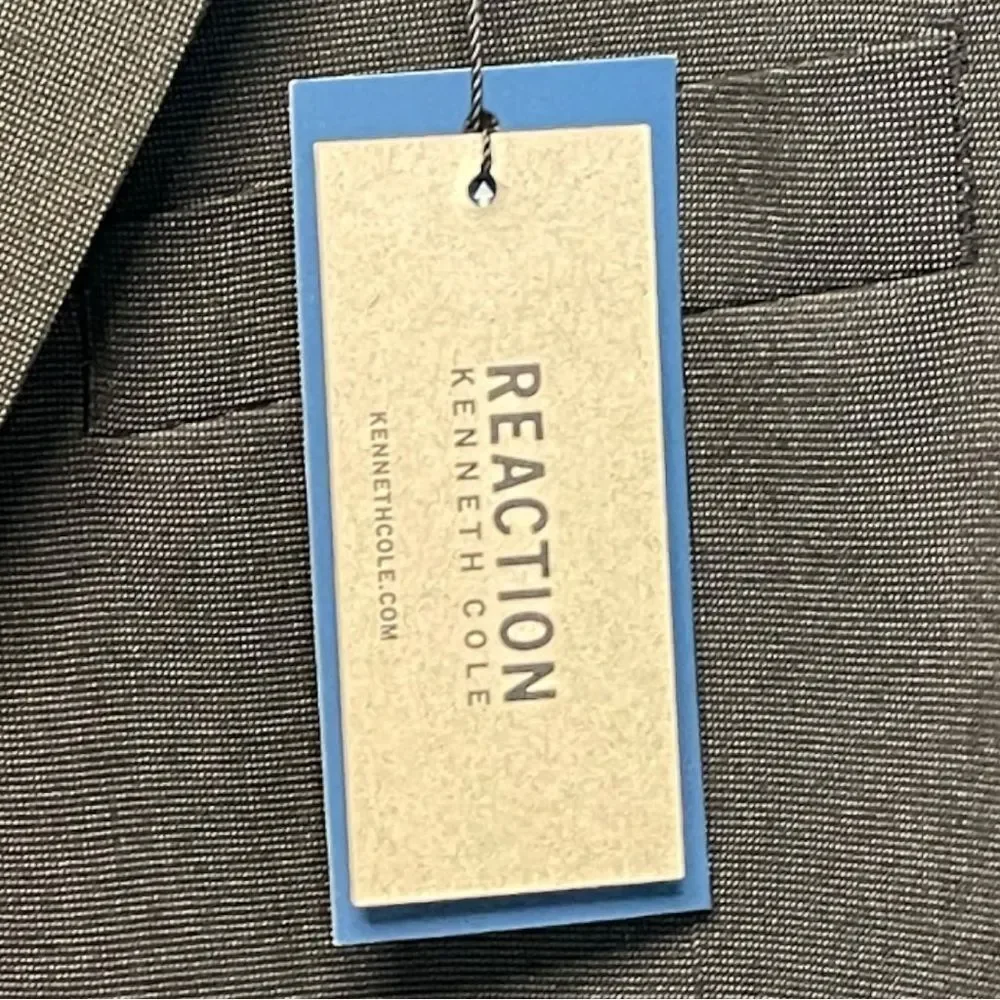 Kenneth Cole Sports Coat 2 Button Charcoal Size 46L